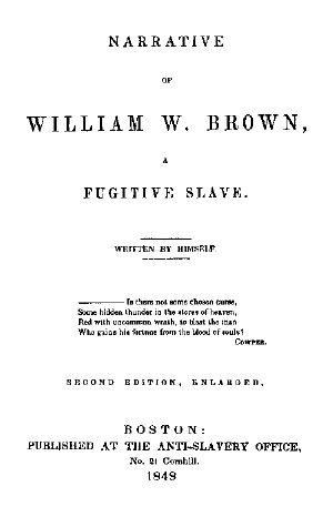 [Gutenberg 59500] • Narrative of William W. Brown, a Fugitive Slave. Second Edition